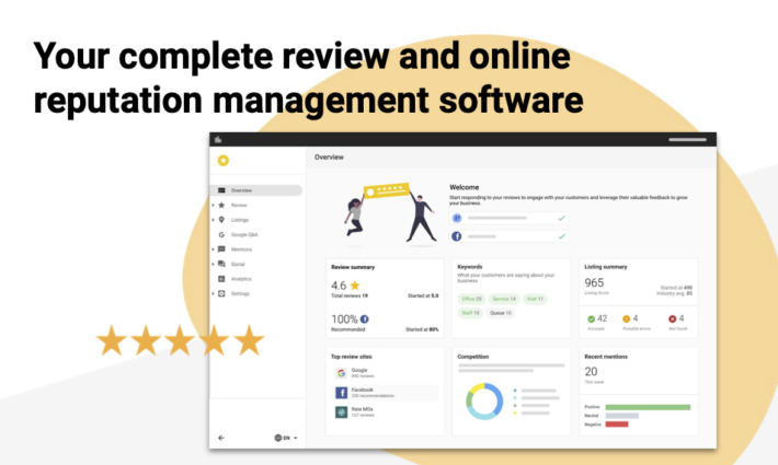 Complete Reputatio and Review management solution with AI